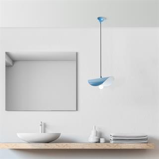 Retro Tekli Sarkıt Avize Mavi, Dekoratif Metal Sıvama Başlık Lamba EGER-MR-830-LIGHTBLUE