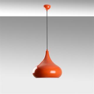 Retro Tekli Sarkıt Avize Turuncu, Modern Dekoratif Metal Sıvama Tavan Aydınlatma SAGLAM-3774-ORANGE