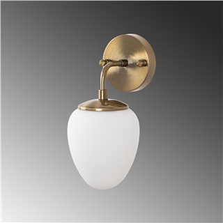 Modern Altın Eskitme Damla Aplik Beyaz Cam E14 Duy Banyo Yatak Başı Salon Duvar Lambası,NS-10675