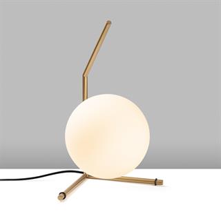 Luminar Modern Glop Cam Başlıklı Masa Lambası Dekoratif Aydınlatma Parlak Gold LUMINAR-14166