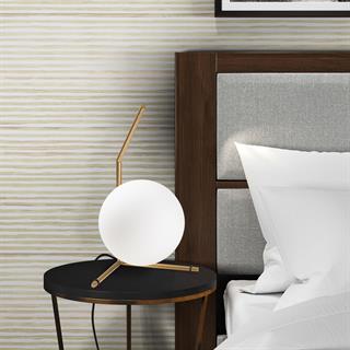 Luminar Modern Glop Cam Başlıklı Masa Lambası Dekoratif Aydınlatma Parlak Gold LUMINAR-14166