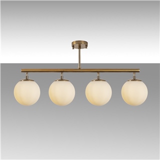 Camlı 4Lü Plafönyer Parlak Gold Fazlı-10436