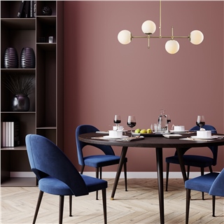 Camlı 4Lü Avize Parlak Gold Mudonı-Mr-951-1