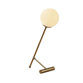 Camlı Tekli Masa Lambası Eskitme Golf-Num-5023