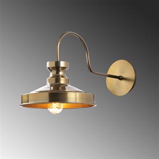 Güllü Vintage Metal Sıvama Tekli Aplik Eskitme, Rustik Dekoratif Duvar Lambası GULLU-182VINTAGE