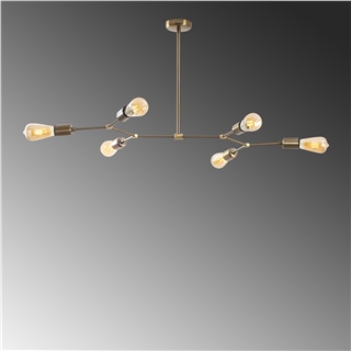 Rustik 6Lı Avize Eskitme Sparrow-Nua-1236