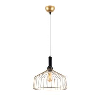 Dear Tekli Tel Sarkıt Avize Parlak Gold, Modern Dekoratif Metal Lamba DEAR-11201