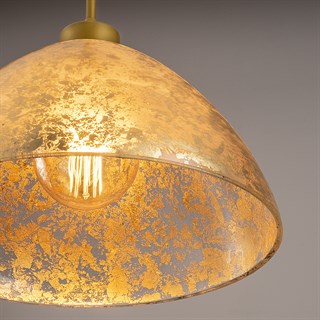 Camlı Tekli Plafönyer Gold Bergama-N-146