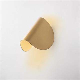 Modern Ledli Aplik Parlak Gold Ambiyans Tekli Duvar Led Aydınlatma, 3000K Sarı Işık HEYBE-13624