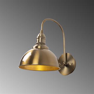 Varzan Retro Metal Sıvama Tekli Duvar Aplik Eskitme, Dekoratif Aydınlatma VARZAN-10845