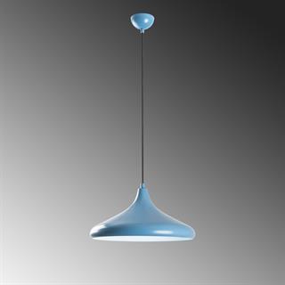 Retro Tekli Sarkıt Avize Mavi, Dekoratif Metal Sıvama Başlık Lamba EYSAN-207-LIGHTBLUE