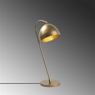 Metal Sıvama Tekli Masa Lambası Parlak Gold Acuka-12291