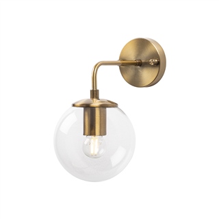 Modern Altın Eskitme Aplik Şeffaf Cam Küre E14 Duy Banyo Ayna Yanı Salon Duvar Lambası,VIRAN-10890