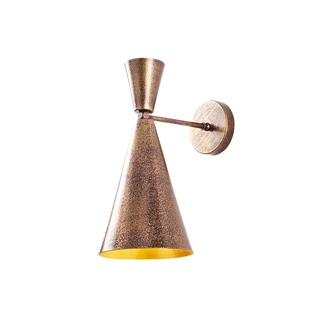 Retro Rustik Patine Aplik Metal Başlık Bakır E27 Duy Salon Cafe Duvar Lambası,PATINE-184VINTAGE