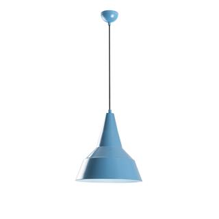 Retro Tekli Sarkıt Avize Mavi, Modern Dekoratif Metal Sıvama Tavan Aydınlatma SAGLAM-3728-LIGHTBLUE
