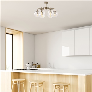 Camlı 6Lı Plafönyer Eskitme Vıran-11011