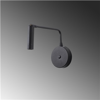 LedLi Okuma Lambası Pütürlü Siyah Ugur-6042