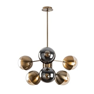 Camlı 6Lı Avize Eskitme Karsor-Nua-1267