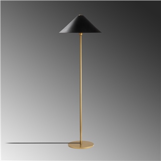 Metal Sıvama Tekli Lambader Parlak Gold Mıxed-11511