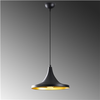 Metal Sıvama Tekli Sarkıt Pütürlü Siyah Tepsı-193Black-1