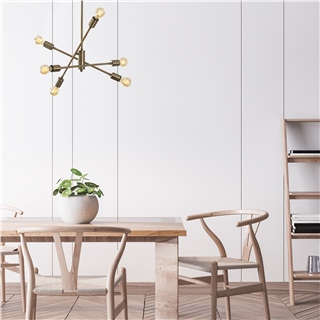 Rustik 6Lı Avize Eskitme Ozbest-Nua-1221