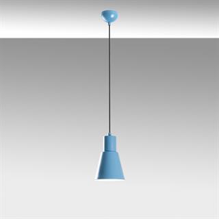 Konikkem Retro Tekli Sarkıt Avize Mavi, Endüstriyel Metal Sıvama Tavan Lambası 6362-LIGHTBLUE