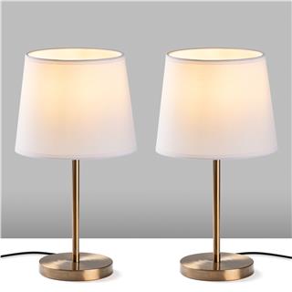 Abajur Başlıklı Masa Lambası Eskitme Abajur-5101-Set