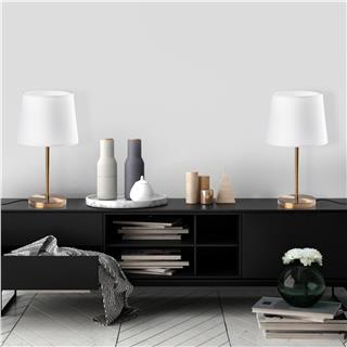 Abajur Başlıklı Masa Lambası Eskitme Abajur-5101-Set