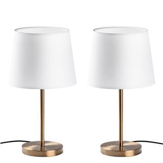 Abajur Başlıklı Masa Lambası Eskitme Abajur-5101-Set