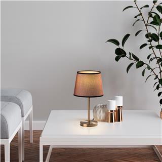 Abajur Başlıklı Tekli Masa Lambası Eskitme Abajur-5103