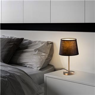 Abajur Başlıklı Tekli Masa Lambası Eskitme Abajur-5104