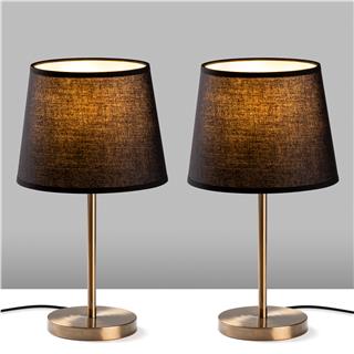 Abajur Başlıklı Masa Lambası Eskitme Abajur-5104-Set