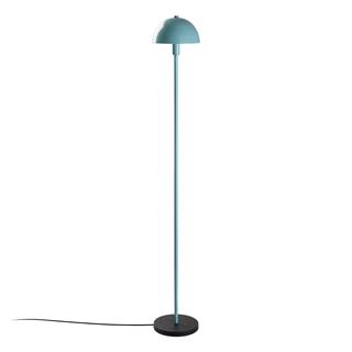 Modern Metal Sıvama Başlık Ayaklı Lambader Turkuaz, Retro Köşe ve Okuma Lambası