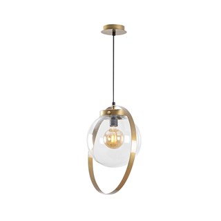 Camlı Tekli Sarkıt Parlak Gold Tan-Nt-101