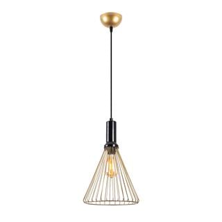 Dear Tekli Tel Sarkıt Avize Parlak Gold, Modern Dekoratif Metal Lamba DEAR-11211