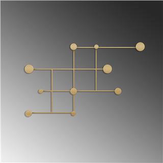 Altın Gold,Dekoratif Metal Duvar Askısı Modern Tasarım Antre Banyo Hol Portmanto Askılığı,AMT-001-A