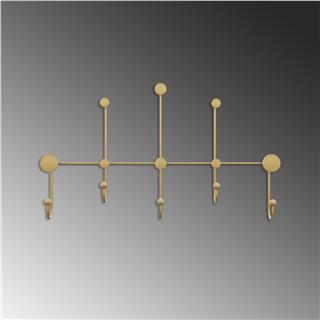 Altın Gold,Dekoratif Metal Duvar Askısı Modern Tasarım Antre Banyo Hol Portmanto Askılığı,AMT-002-A