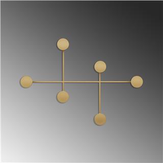 Altın Gold,Dekoratif Metal Duvar Askısı Modern Tasarım Antre Banyo Hol Portmanto Askılığı,AMT-003-A
