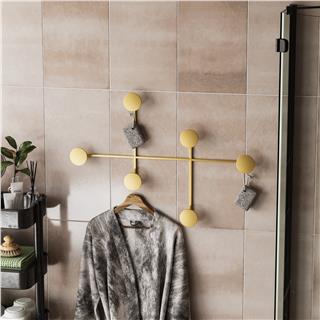 Altın Gold,Dekoratif Metal Duvar Askısı Modern Tasarım Antre Banyo Hol Portmanto Askılığı,AMT-003-A