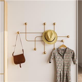 Altın Gold,Dekoratif Metal Duvar Askısı Modern Tasarım Antre Banyo Hol Portmanto Askılığı,AMT-004-A