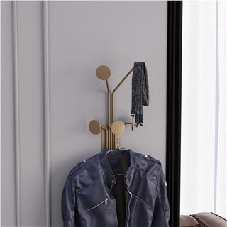 Altın Gold,Dekoratif Metal Duvar Askısı Modern Tasarım Antre Banyo Hol Portmanto Askılığı,AMT-006-A