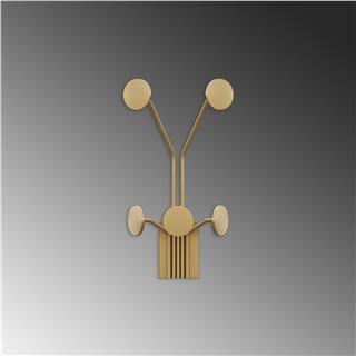 Altın Gold,Dekoratif Metal Duvar Askısı Modern Tasarım Antre Banyo Hol Portmanto Askılığı,AMT-006-A