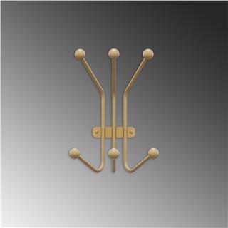 Altın Gold,Dekoratif Metal Duvar Askısı Modern Tasarım Antre Banyo Hol Portmanto Askılığı,AMT-007-A