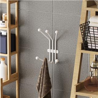 Dekoratif Mat Beyaz Metal Duvar Askısı Modern Tasarım Antre Banyo Hol Portmanto Askılığı,AMT-007-B