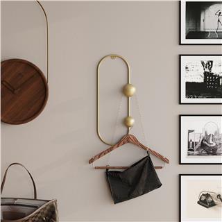 Altın Gold,Dekoratif Metal Duvar Askısı Modern Tasarım Antre Banyo Hol Portmanto Askılığı,AMT-008-A
