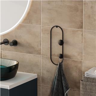 Mat Siyah,Dekoratif Metal Duvar Askısı Modern Tasarım Antre Banyo Hol Portmanto Askılığı,AMT-008