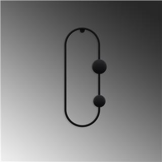 Mat Siyah,Dekoratif Metal Duvar Askısı Modern Tasarım Antre Banyo Hol Portmanto Askılığı,AMT-008