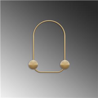 Altın Gold,Dekoratif Metal Duvar Askısı Modern Tasarım Antre Banyo Hol Portmanto Askılığı,AMT-009-A