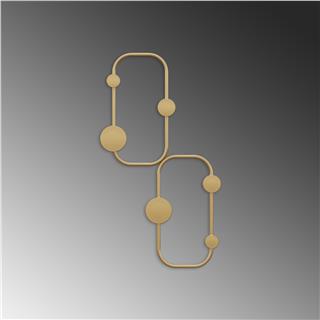 Altın Gold,Dekoratif Metal Duvar Askısı Modern Tasarım Antre Banyo Hol Portmanto Askılığı,AMT-010-A