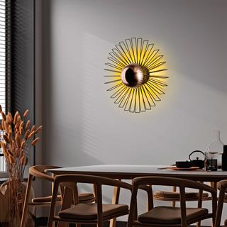 Tel Başlık Model Metal Duvar Aplik Siyah, Tekli Dekoratif Duvar Aydınlatma KAYA-15235-L
